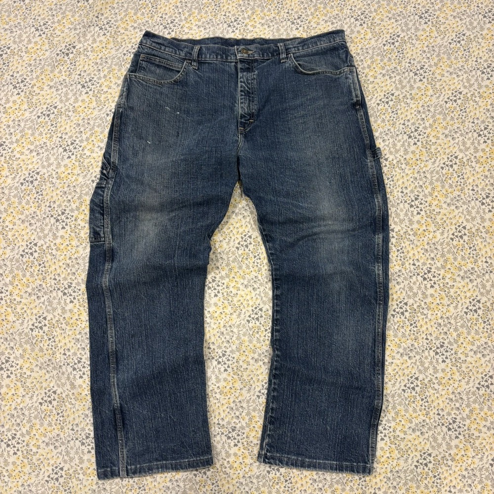 Dickies Carpenter Jeans Mens 36x30 Blue Denim Straight Leg Jeans Casual Workwear
